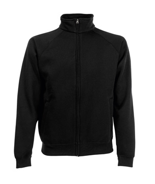 FELPA GIACCA CLASSICA UOMO ( FRUIT OF THE LOOM ) nero